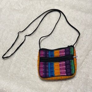 Colorful Striped Crossbody Bag
